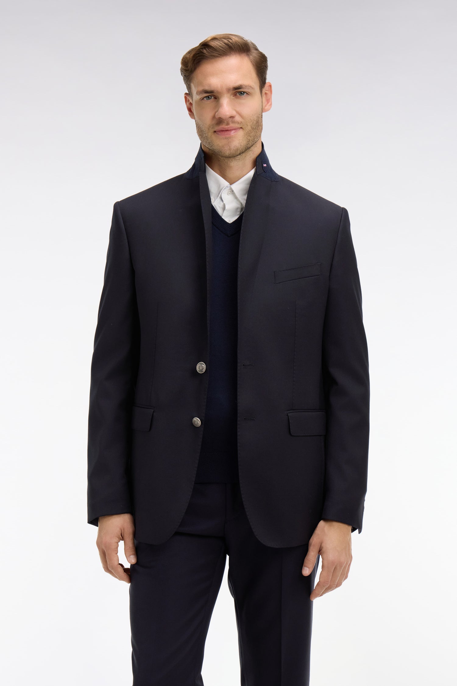 Blazer bleu marine 100 % laine