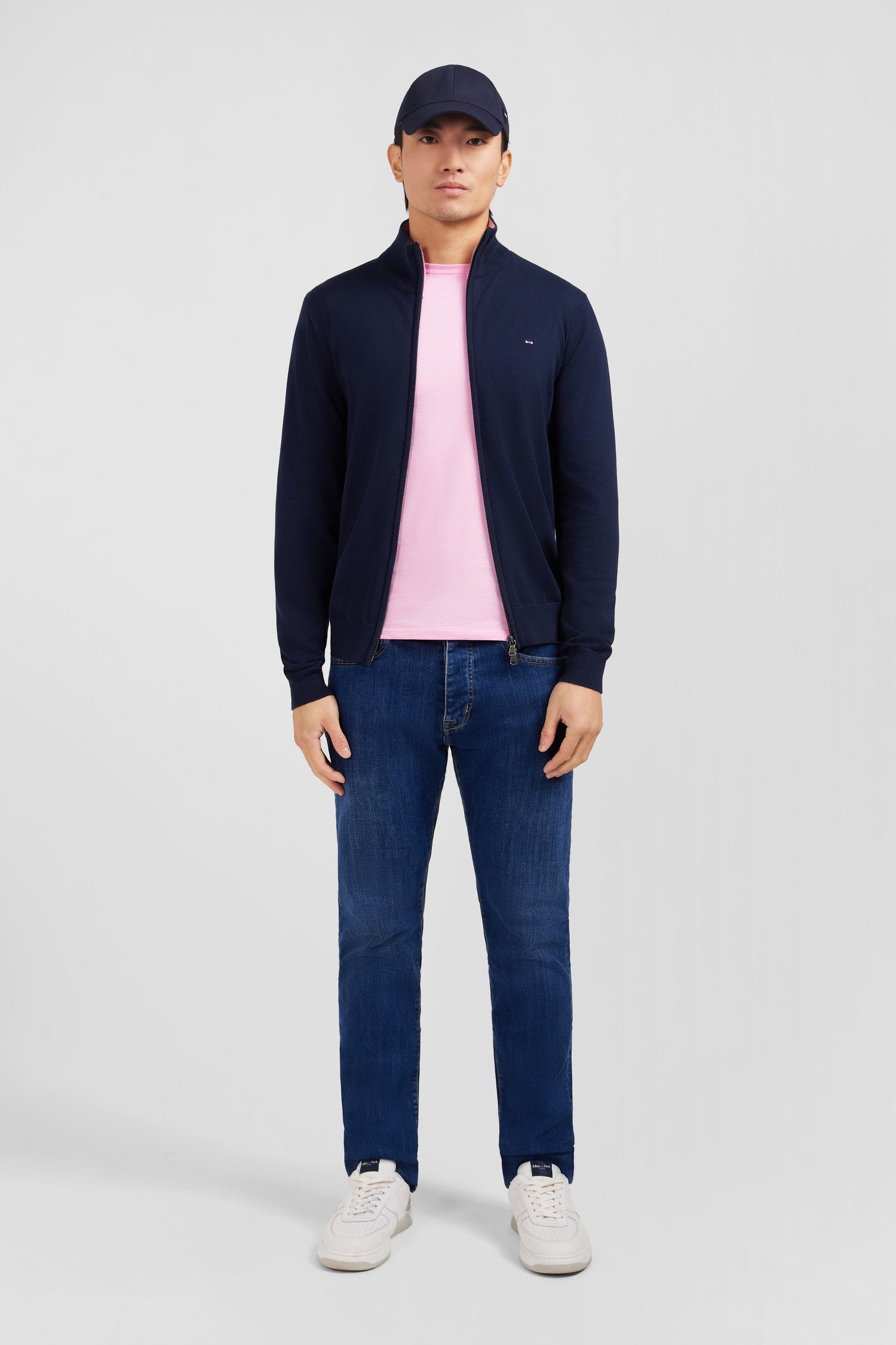 Bleu Marine Gilet Eden Park Homme Bleu Marine Costume Eden Park Homme Veste Bleu Chemise Rose