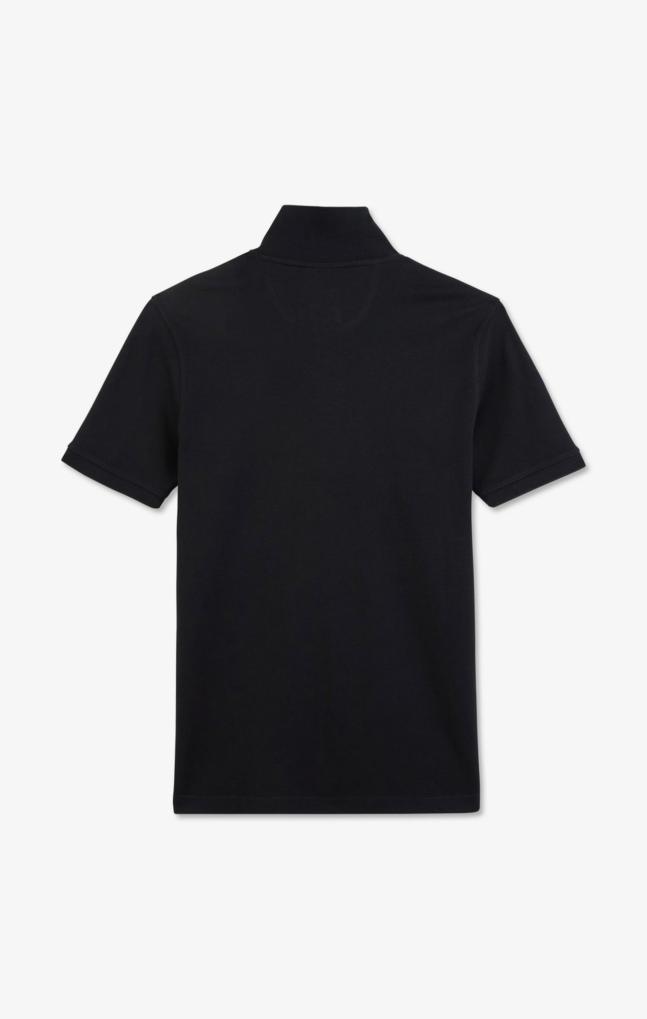 Navy blue stretch pima cotton polo