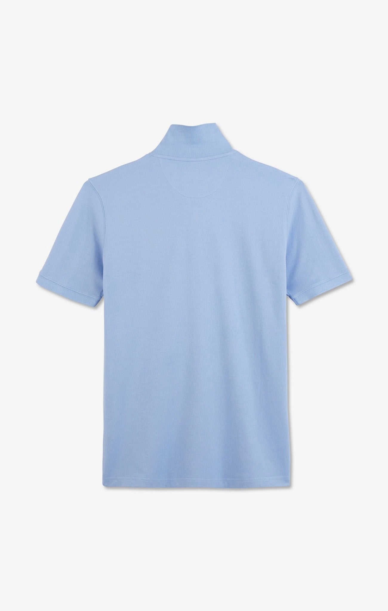 Poloshirt blau aus Baumwolle pima stretch