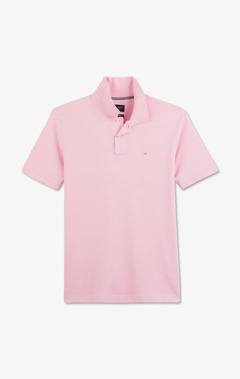 Polo rose en coton pima stretch - Image 2