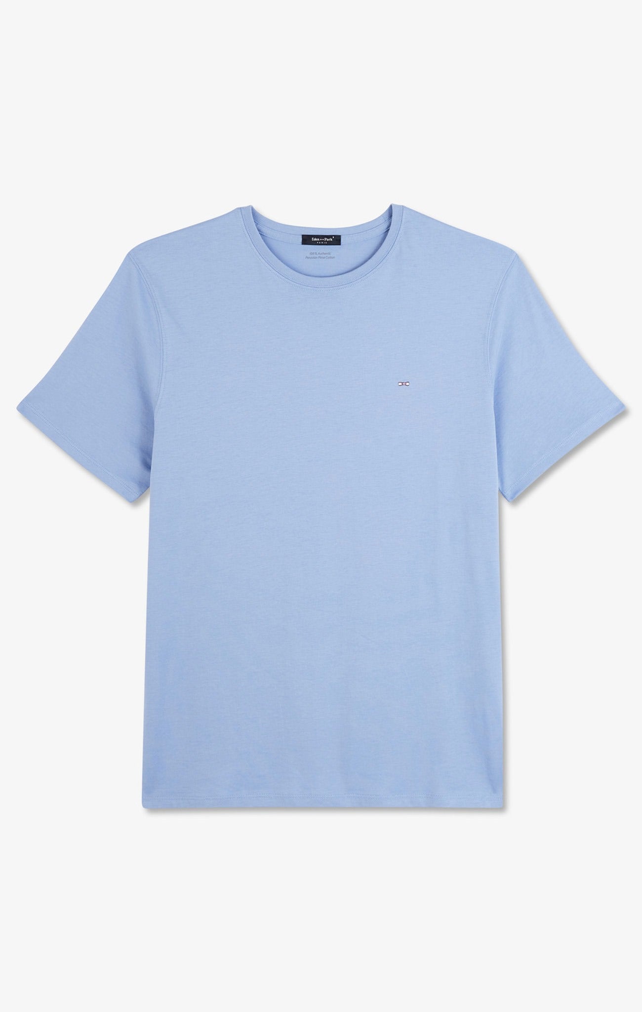 T-Shirt Blau Rundhalsausschnitt mit kurze Ärmel