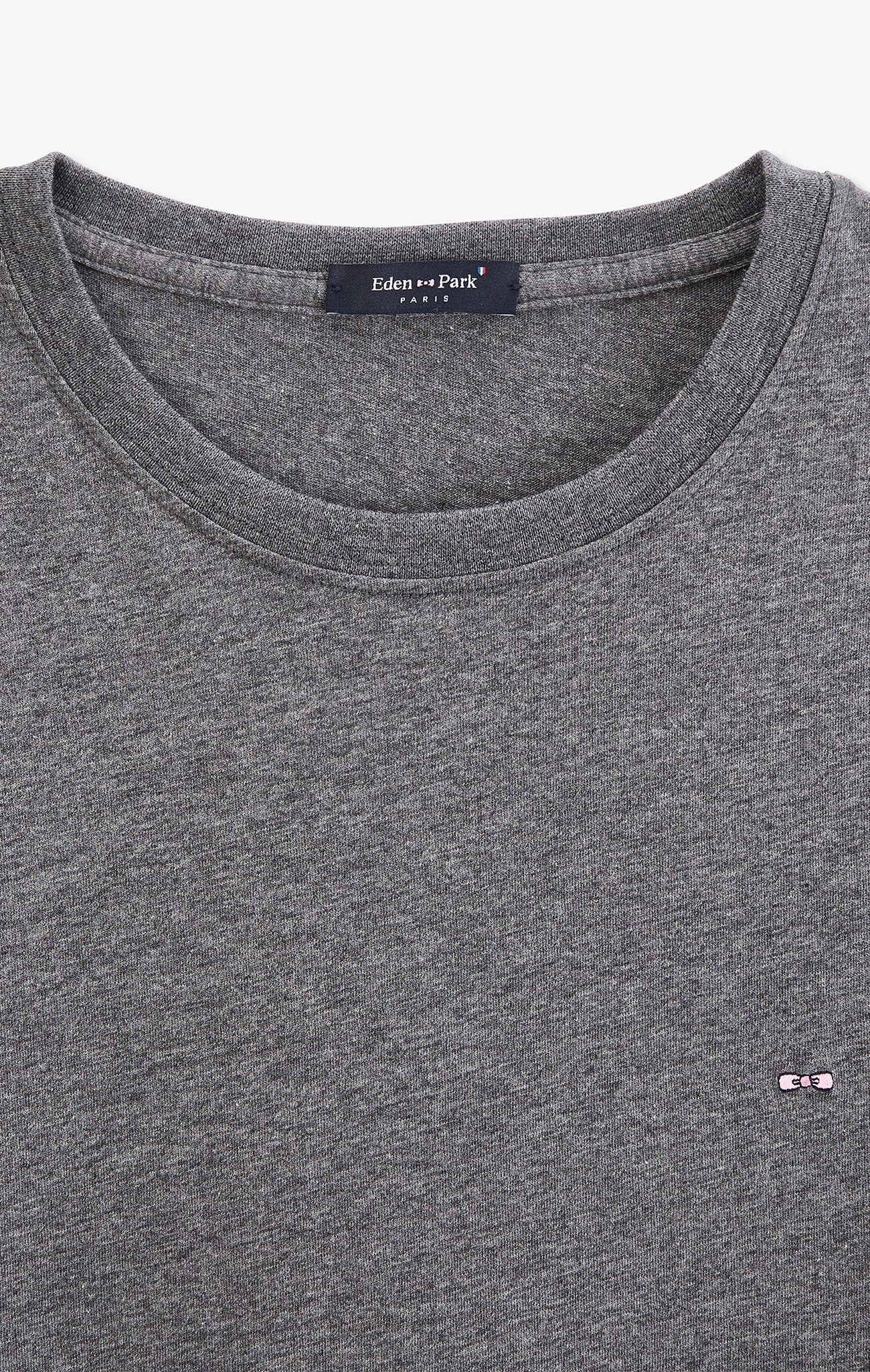 T-shirt grey crew neck with long sleeves