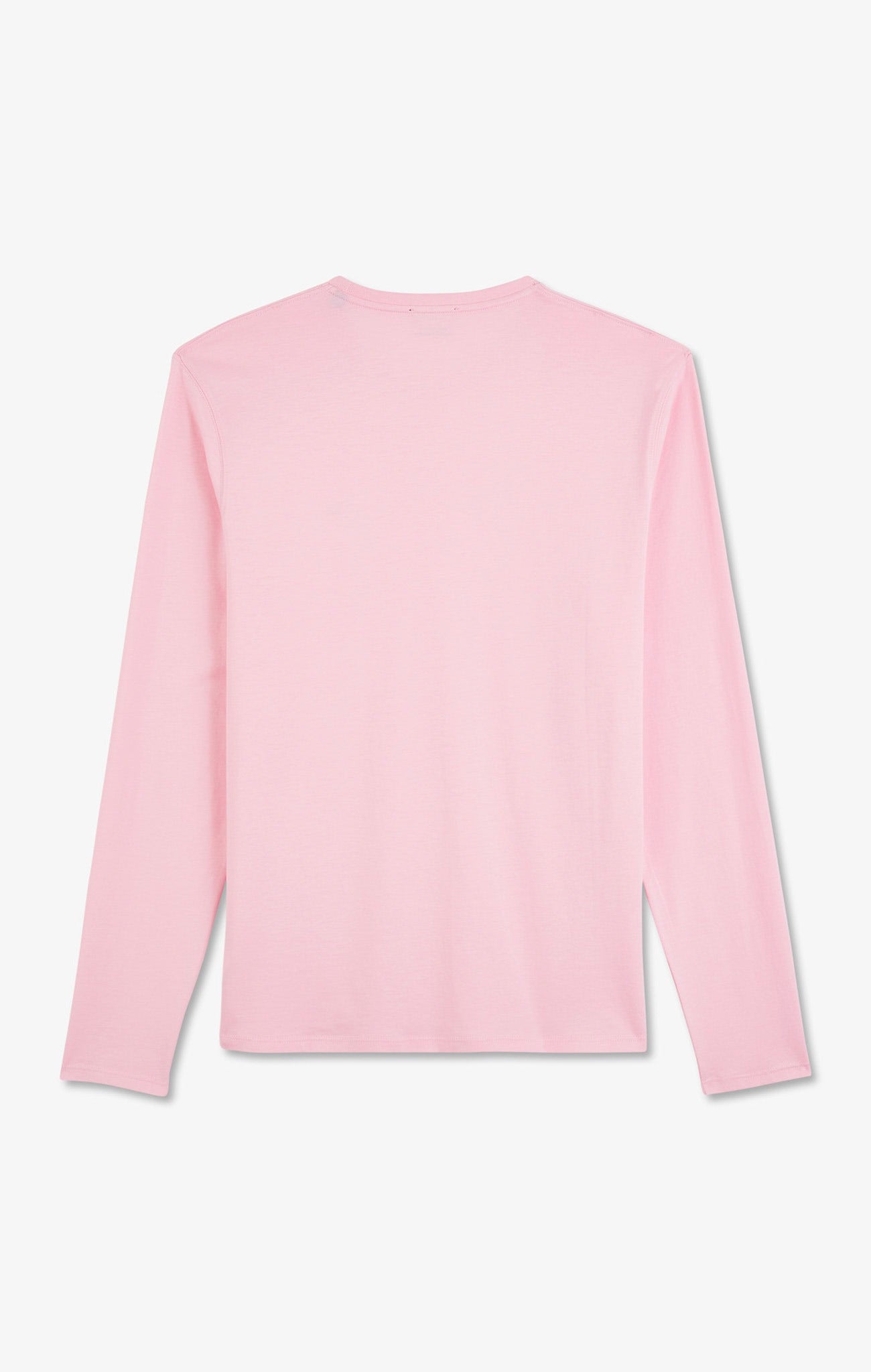 T-Shirt Rosa Rundhalsausschnitt mit lange Ärmel