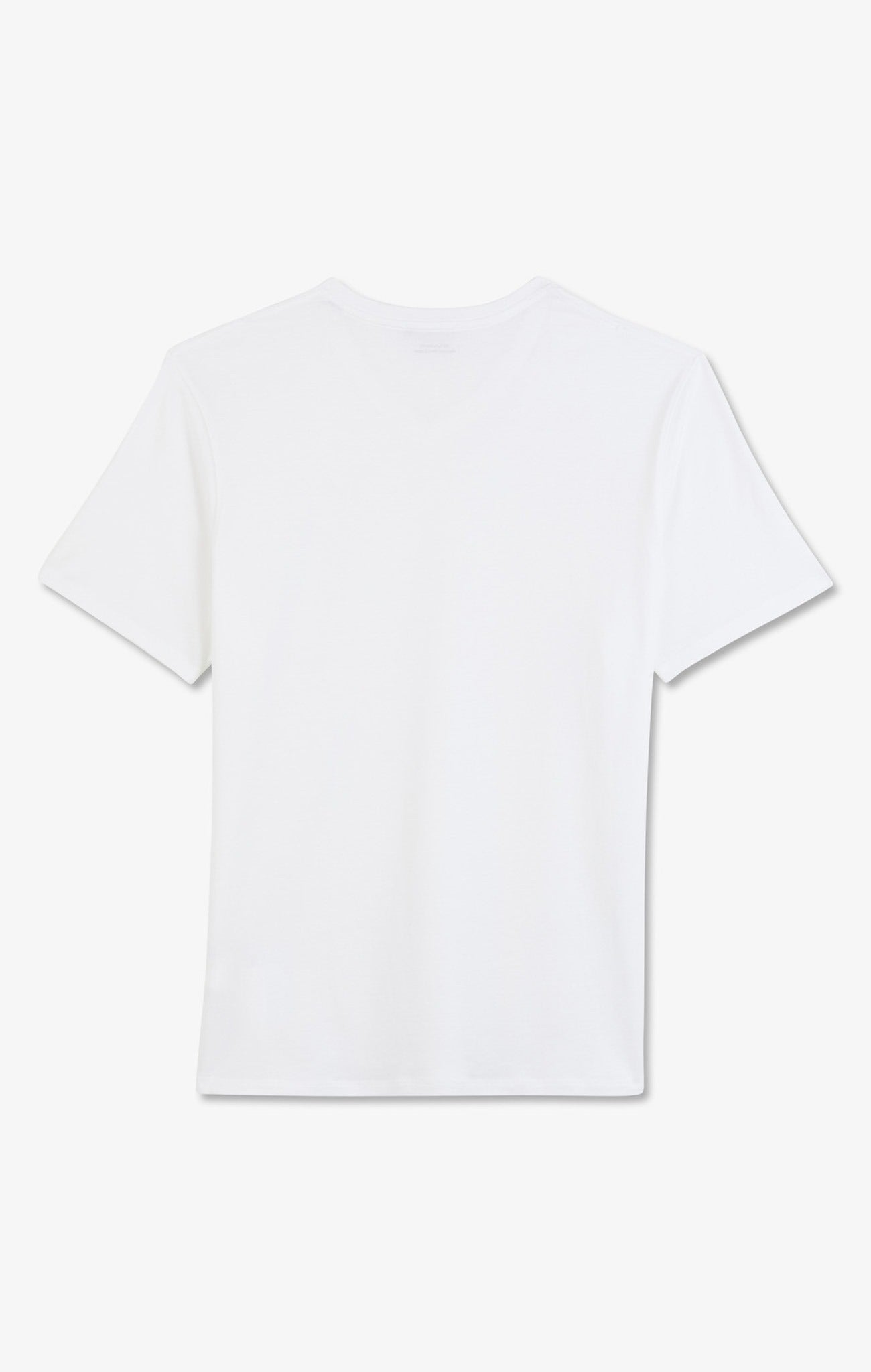 T-shirt blanc col V à manches courtes