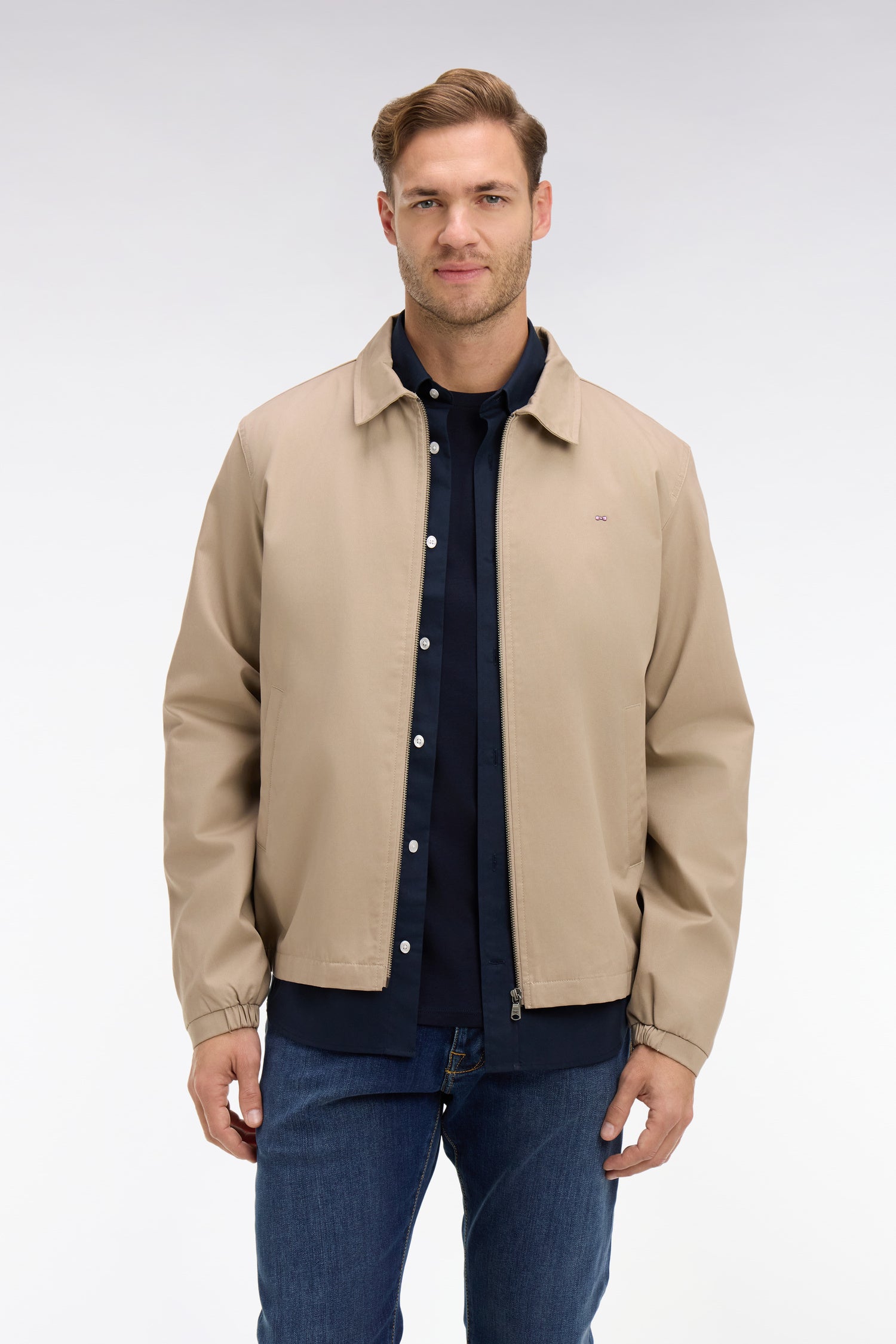 Blouson beige rembourré