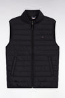 Black sleeveless down jacket