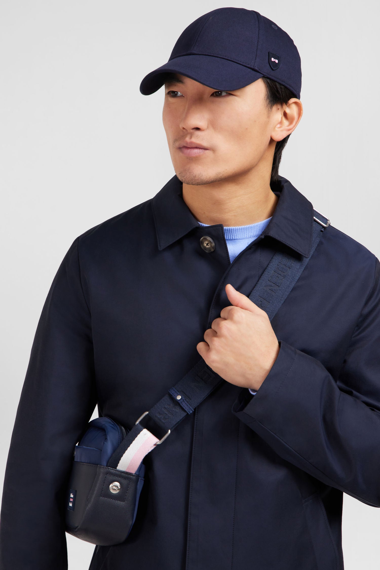 Impermeable uni bleu marine Eden Park