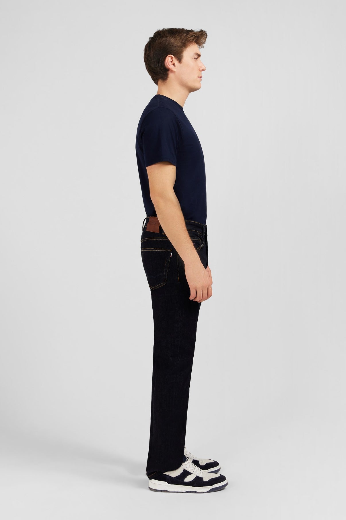 bugatti Pantalon pour homme coupe droite noir ou bleu bugatti Pantalon pour homme coupe droite noir ou bleu