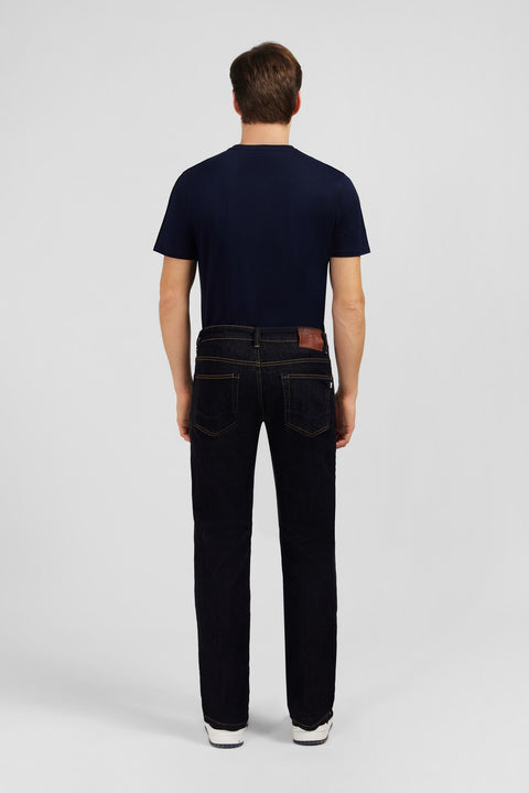 Jean bleu marine en coton extensible - Image 3