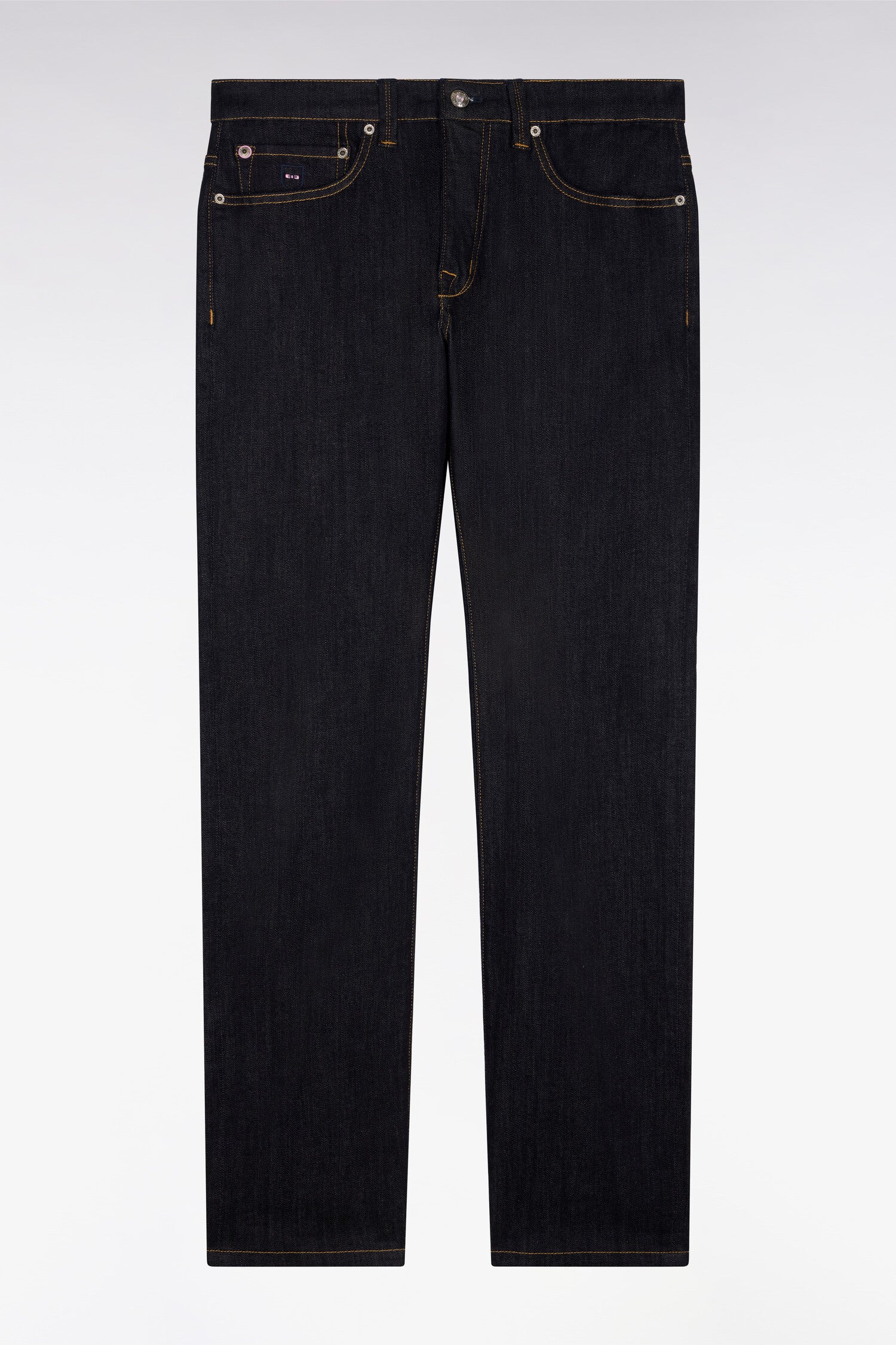 Jean bleu marine en coton extensible