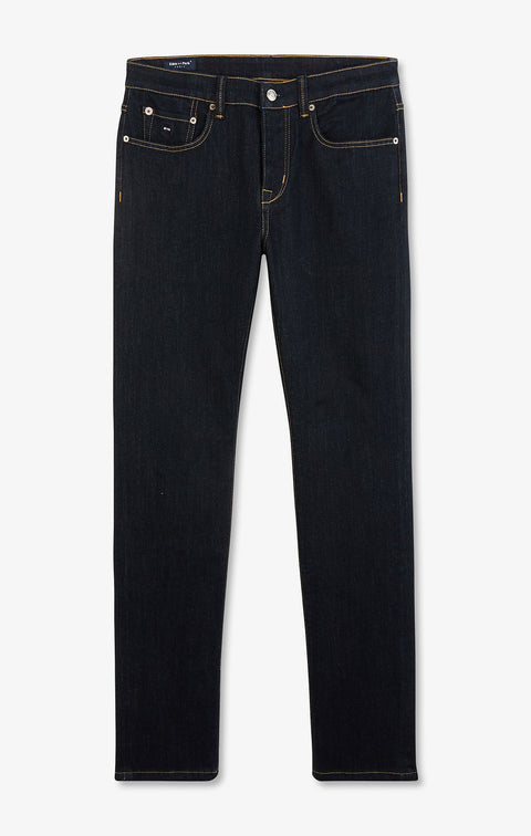 Jean bleu marine en coton extensible - Image 2