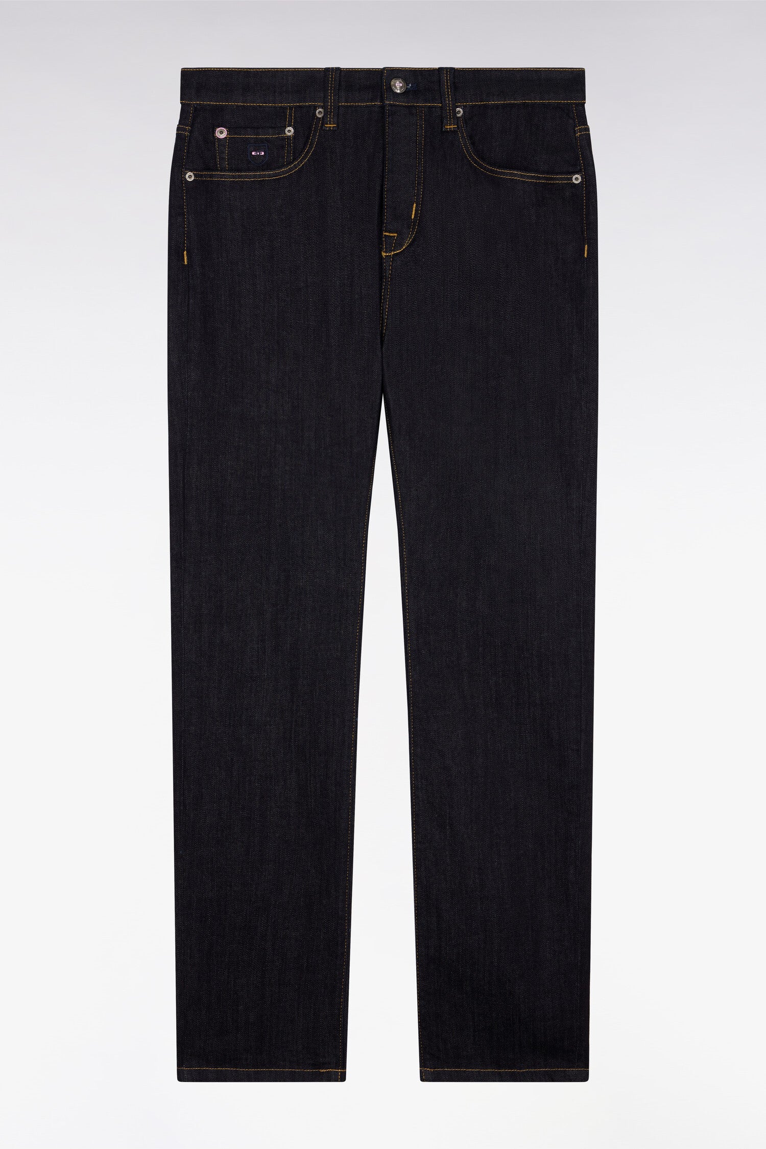 Jean bleu marine en coton extensible