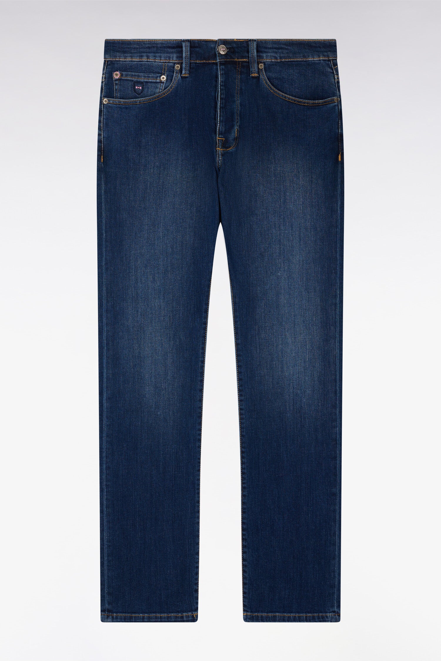 Jean bleu en coton stretch