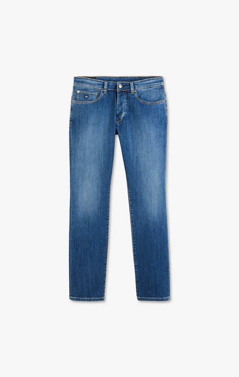 Jean bleu en coton stretch - Image 2