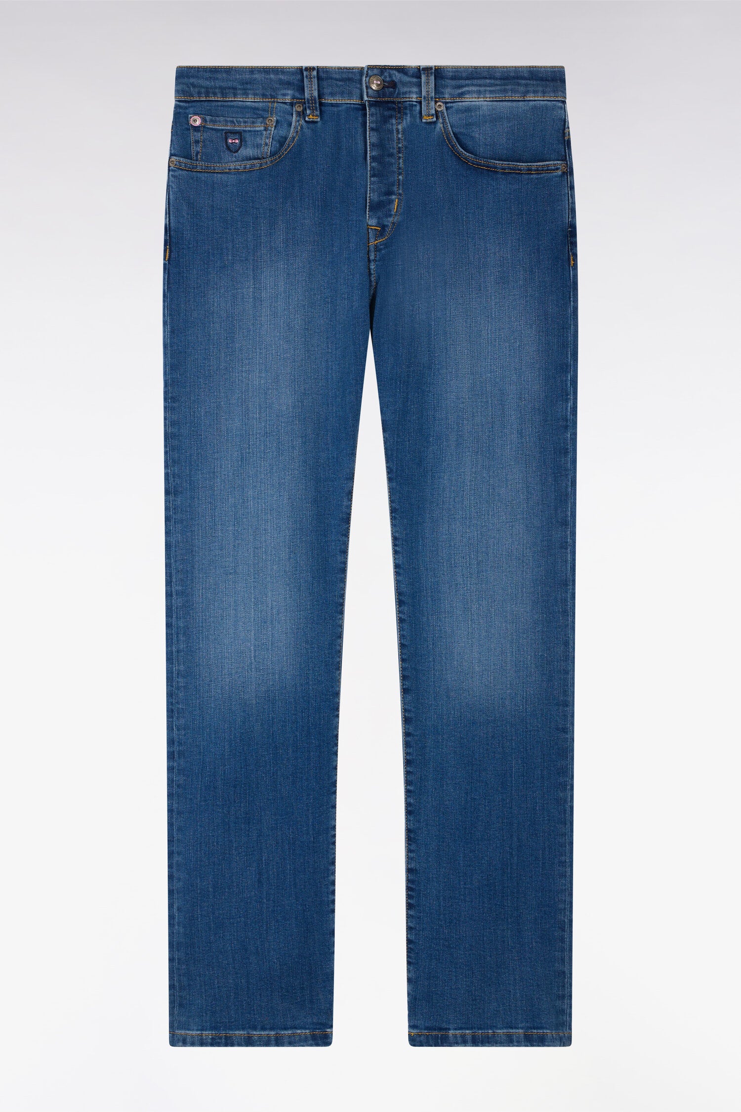 Jean bleu en coton stretch