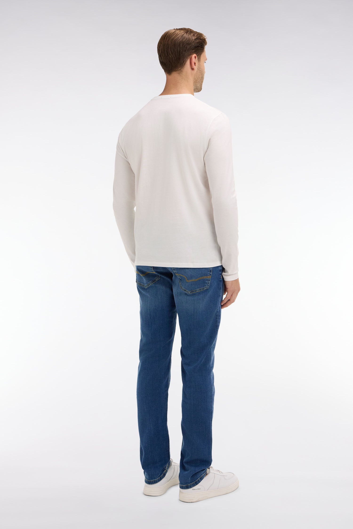 Jean bleu en coton stretch
