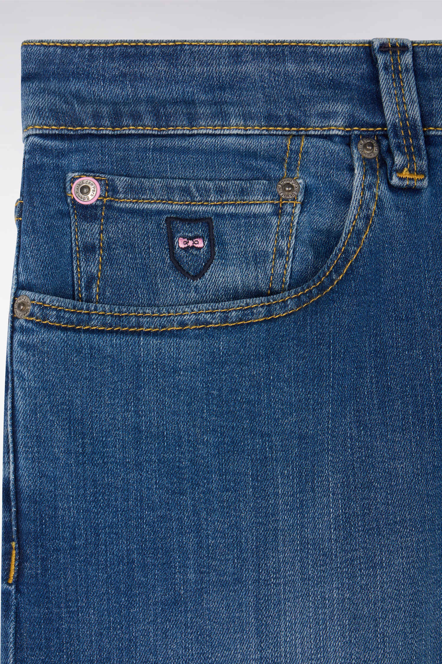 Jean bleu en coton stretch