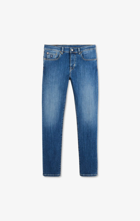 Jean bleu en coton stretch - Image 2