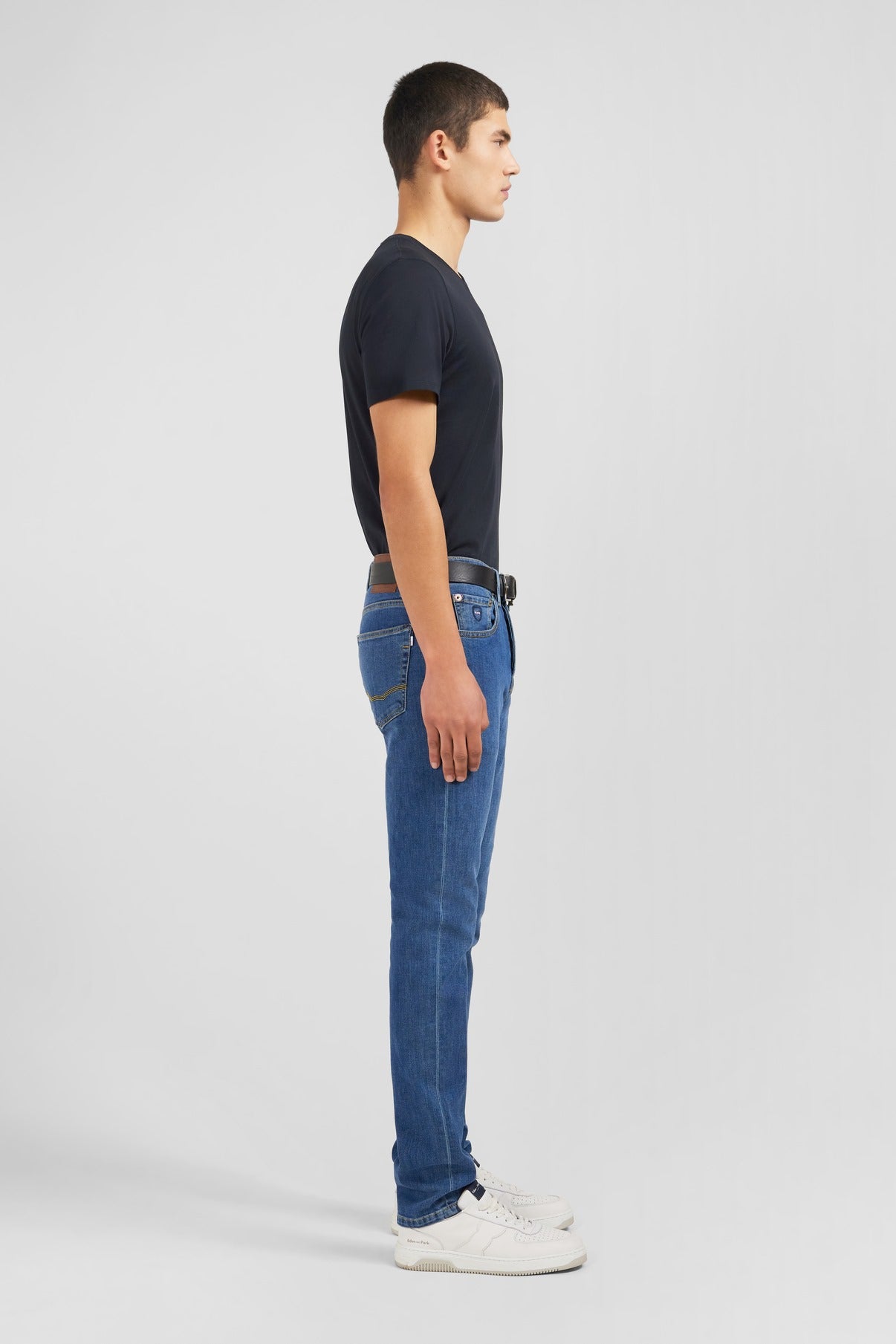 Blue jeans in stretch cotton