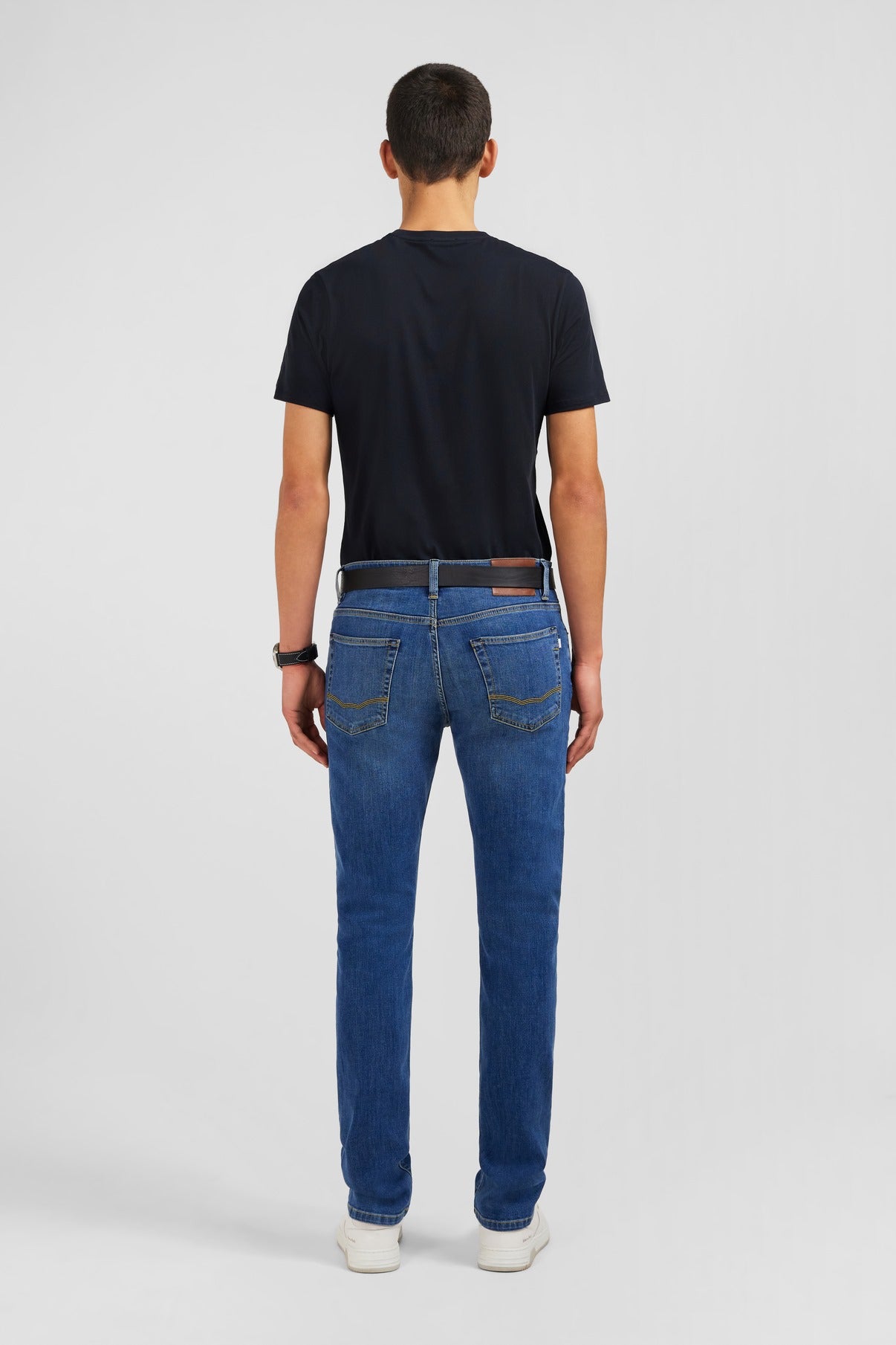 Blue jeans in stretch cotton