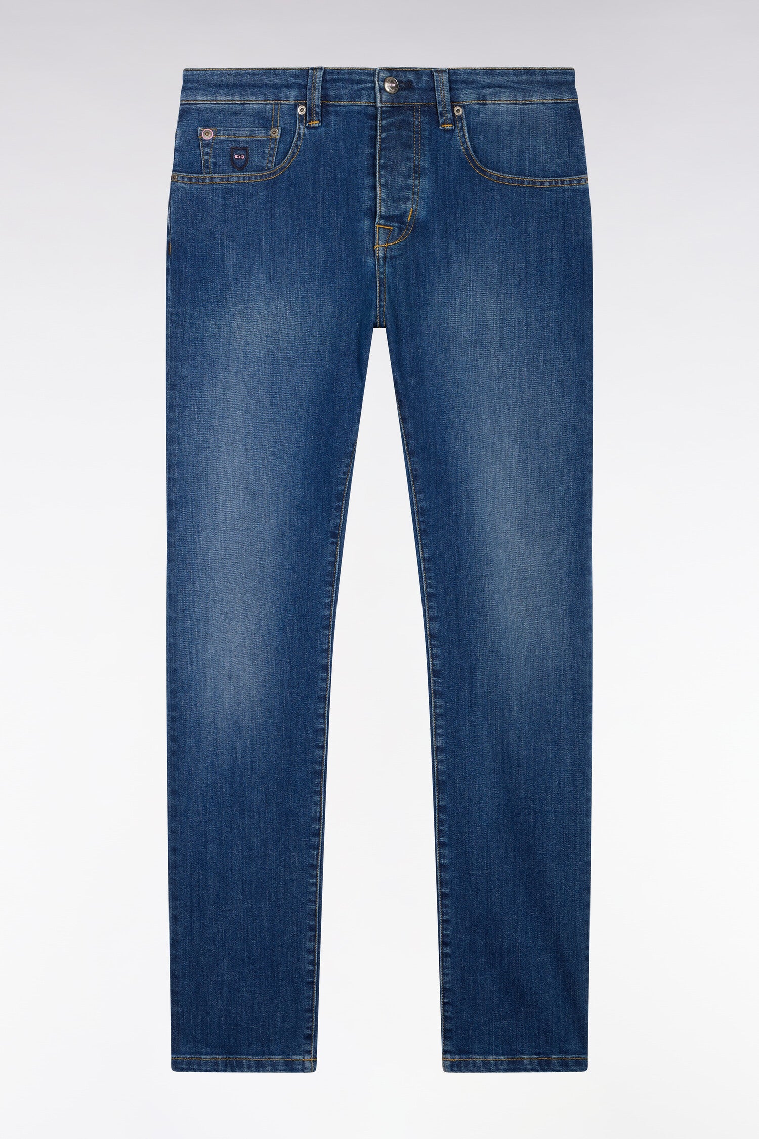 Jean bleu en coton stretch