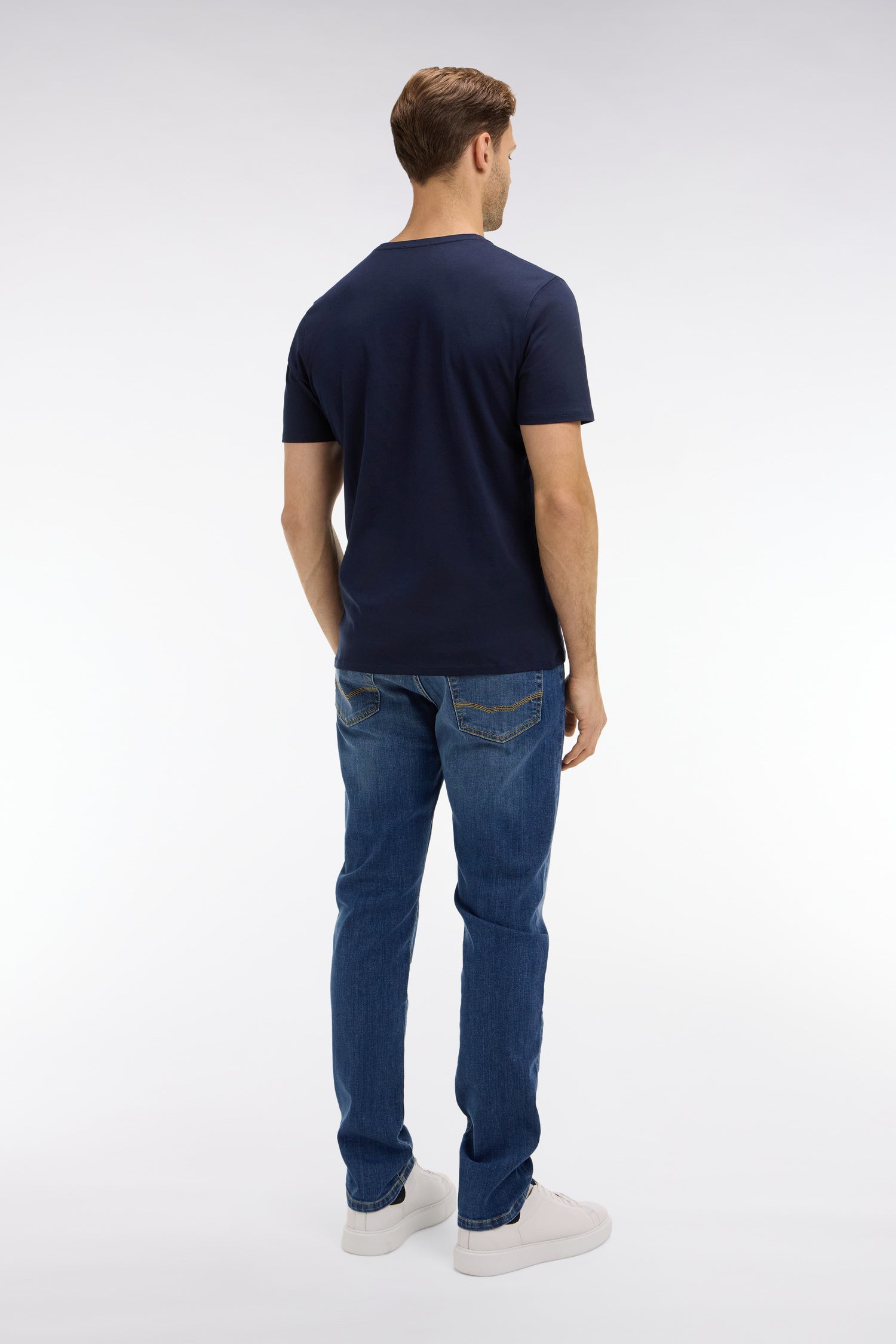 Jean bleu en coton stretch