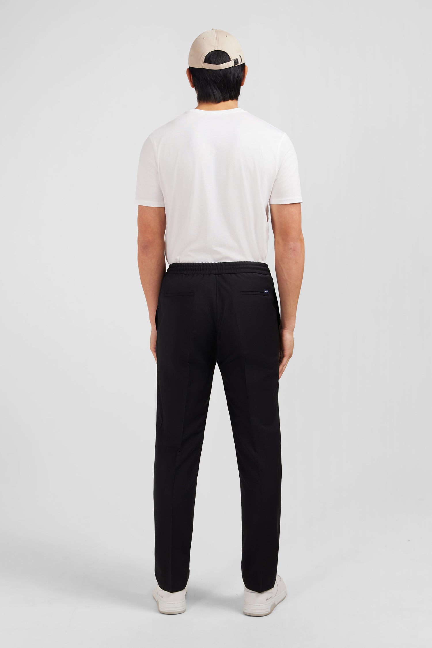 Pantalon taille élastiquée noir