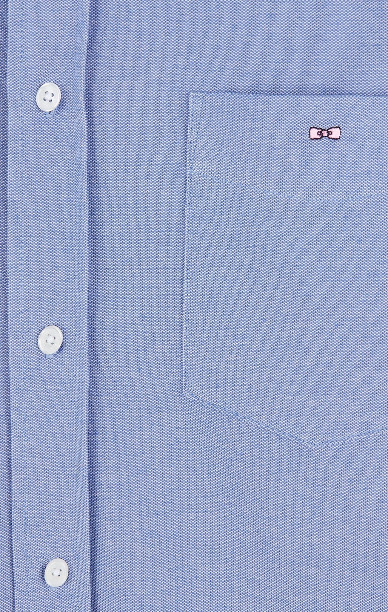 Chemise en coton pinpoint bleu