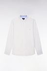 Chemise blanche unie en coton
