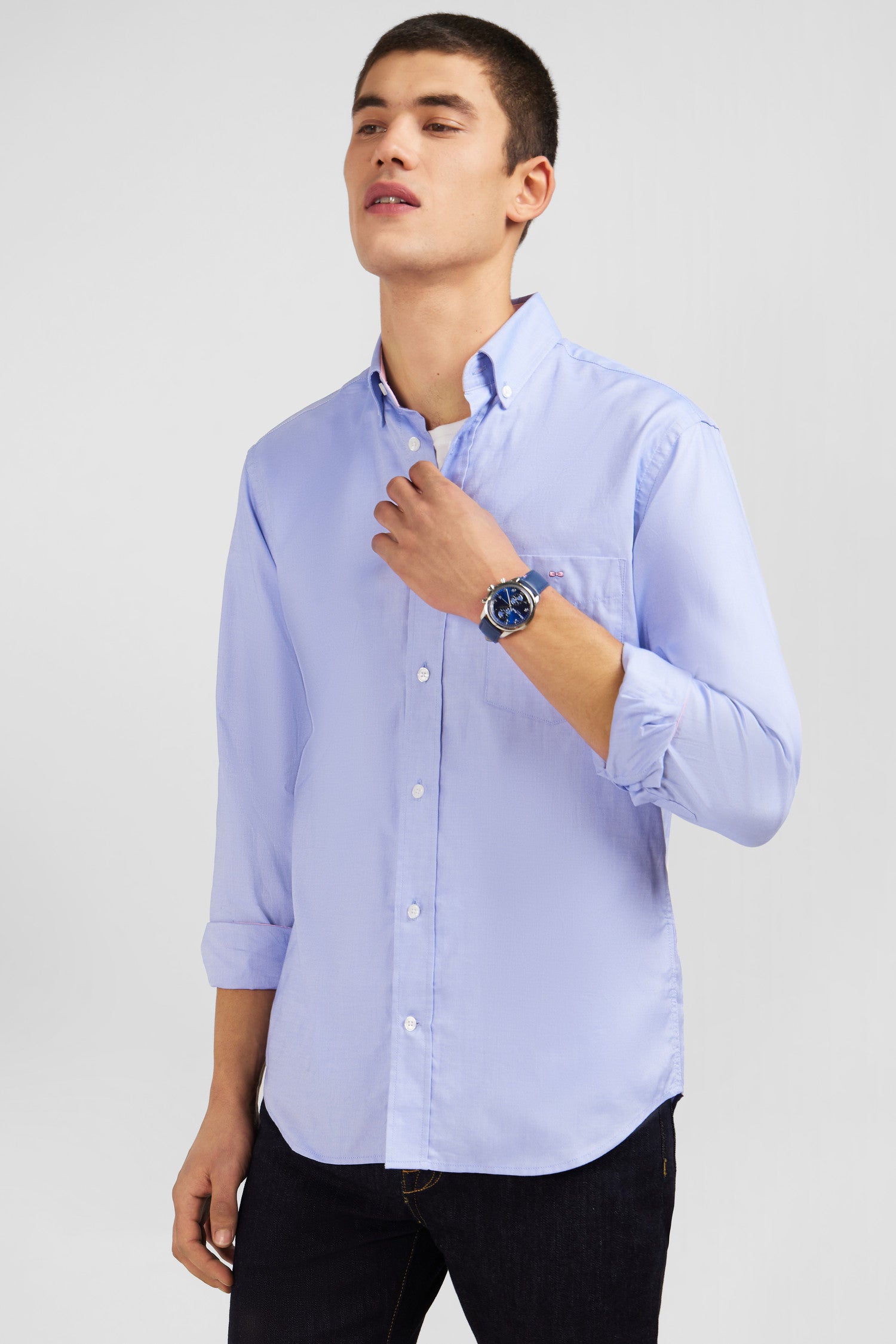 Blue cotton shirt