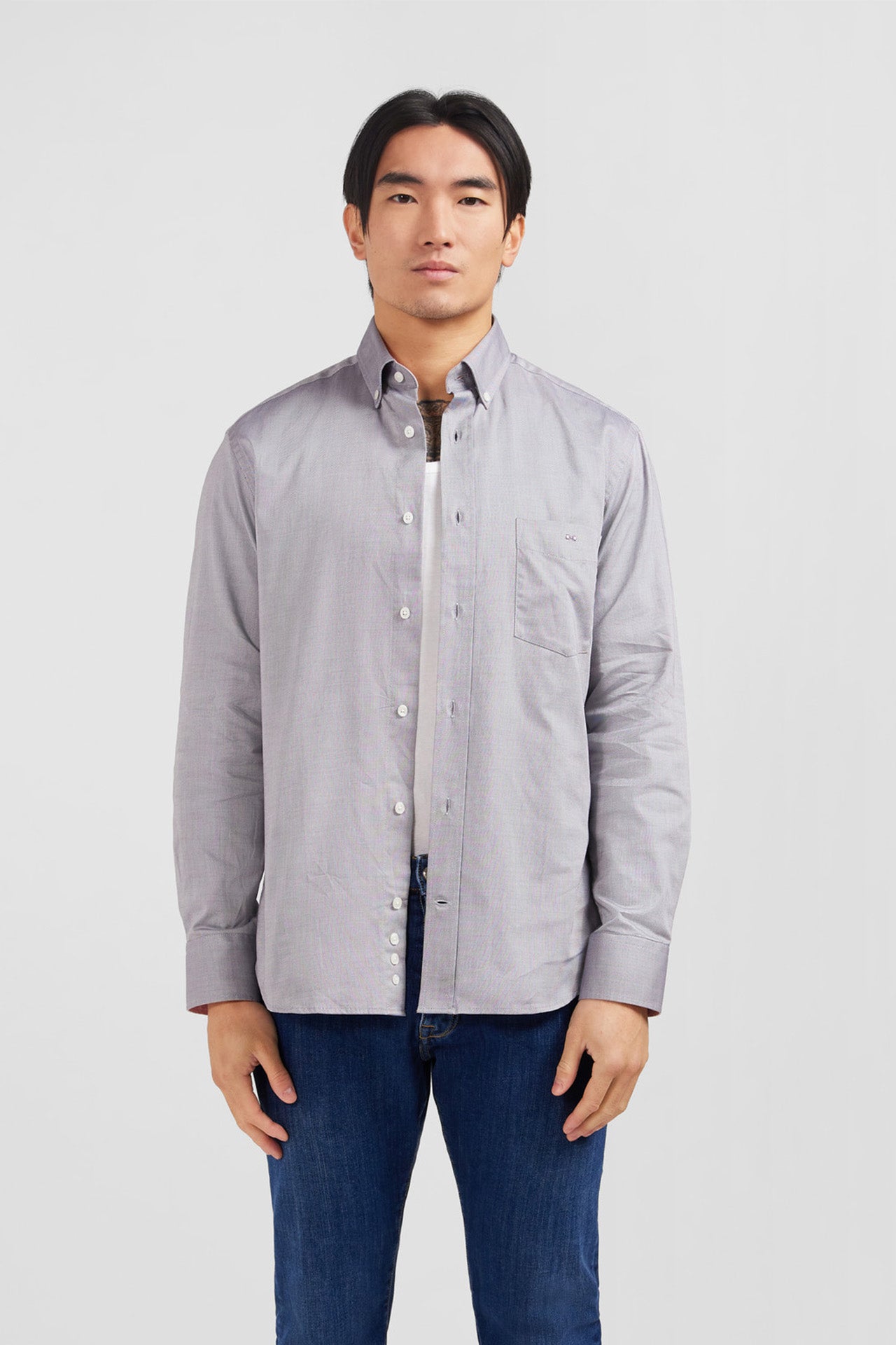 Light grey cotton shirt