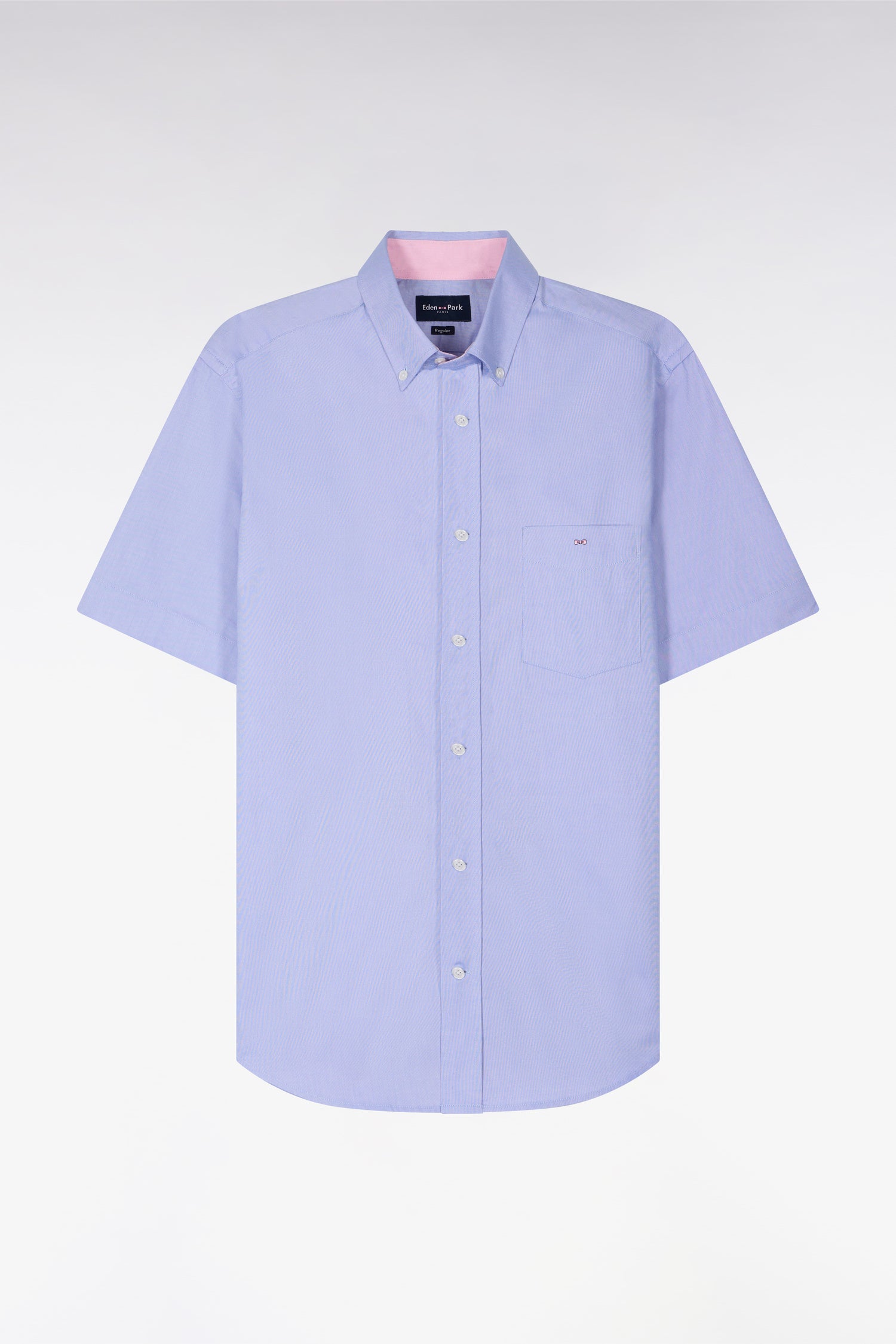 Chemisette bleu unie en coton