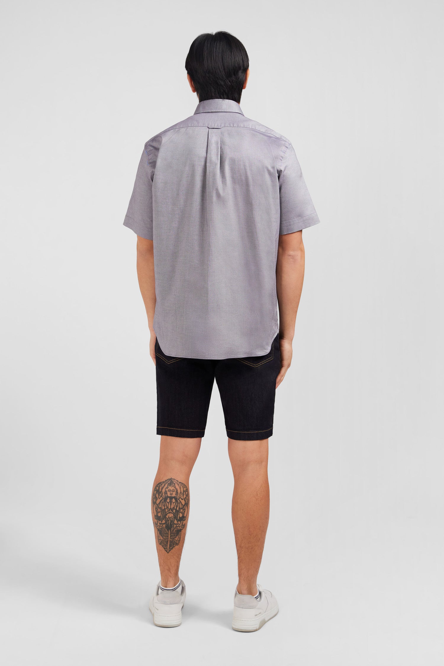 Chemisette Homme Gémo - Taille M (T38) - Noir Et Gris à Carreaux - Coton/polyester - Occasion Très Bon état