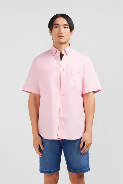 Short sleeved pink cotton shirt - Image 1