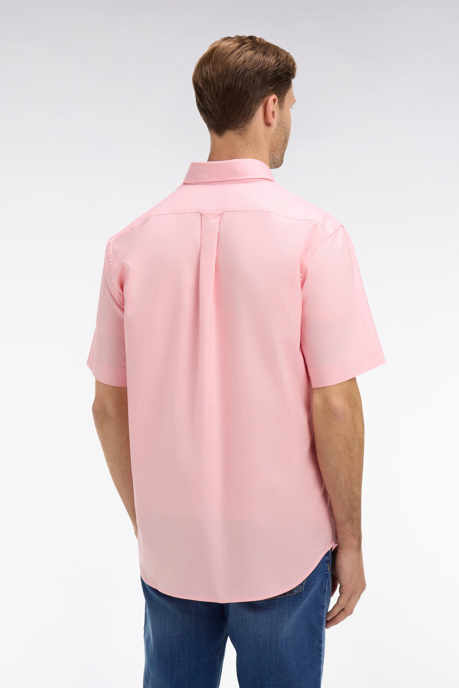 Chemisette rose unie en coton