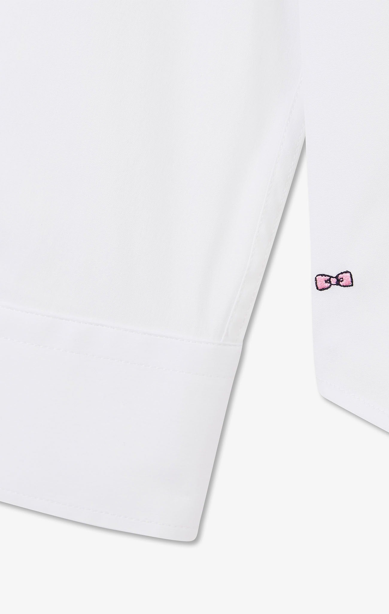 Slim-fit white shirt in stretch poplin