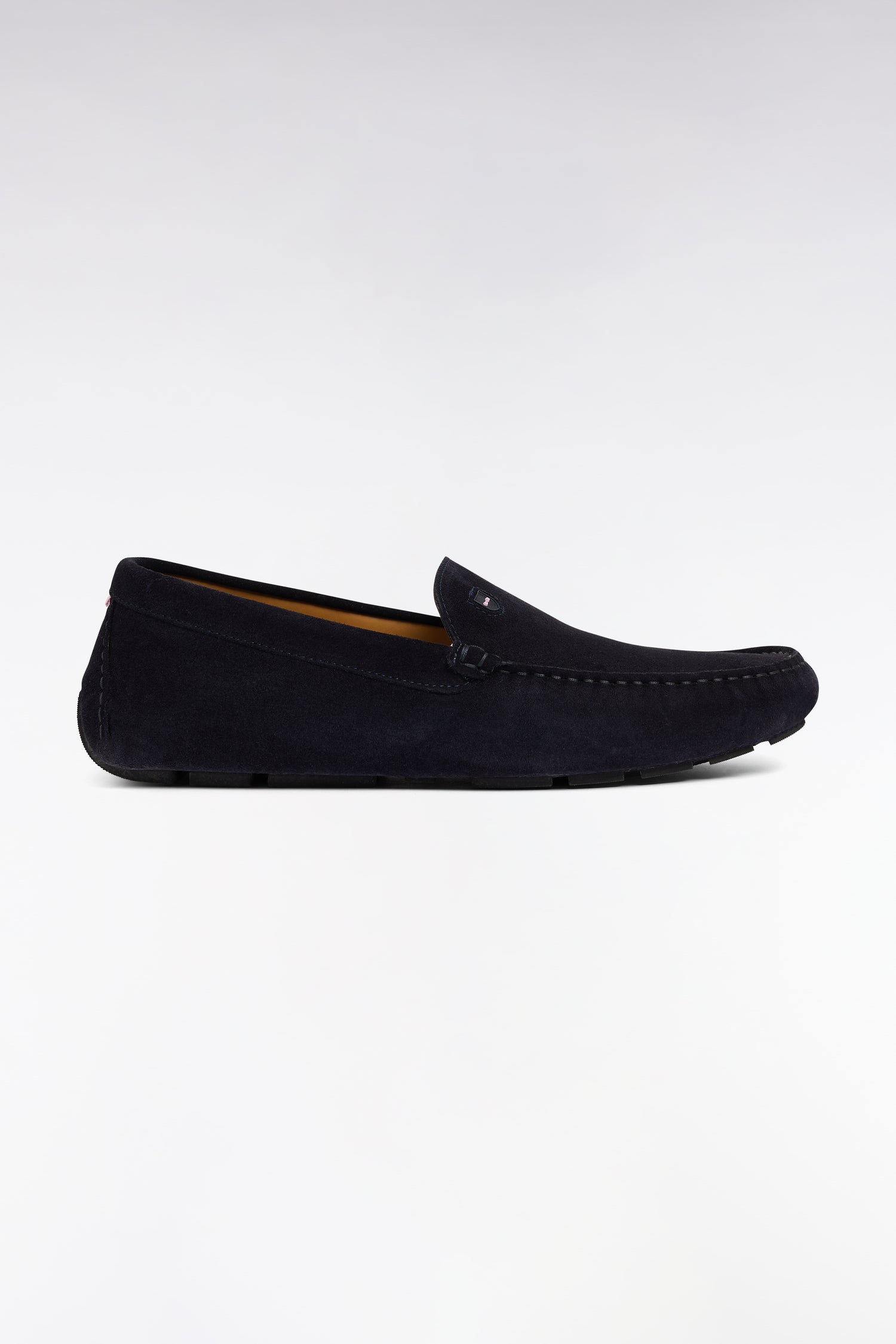 loafers in leather suede-effect navy