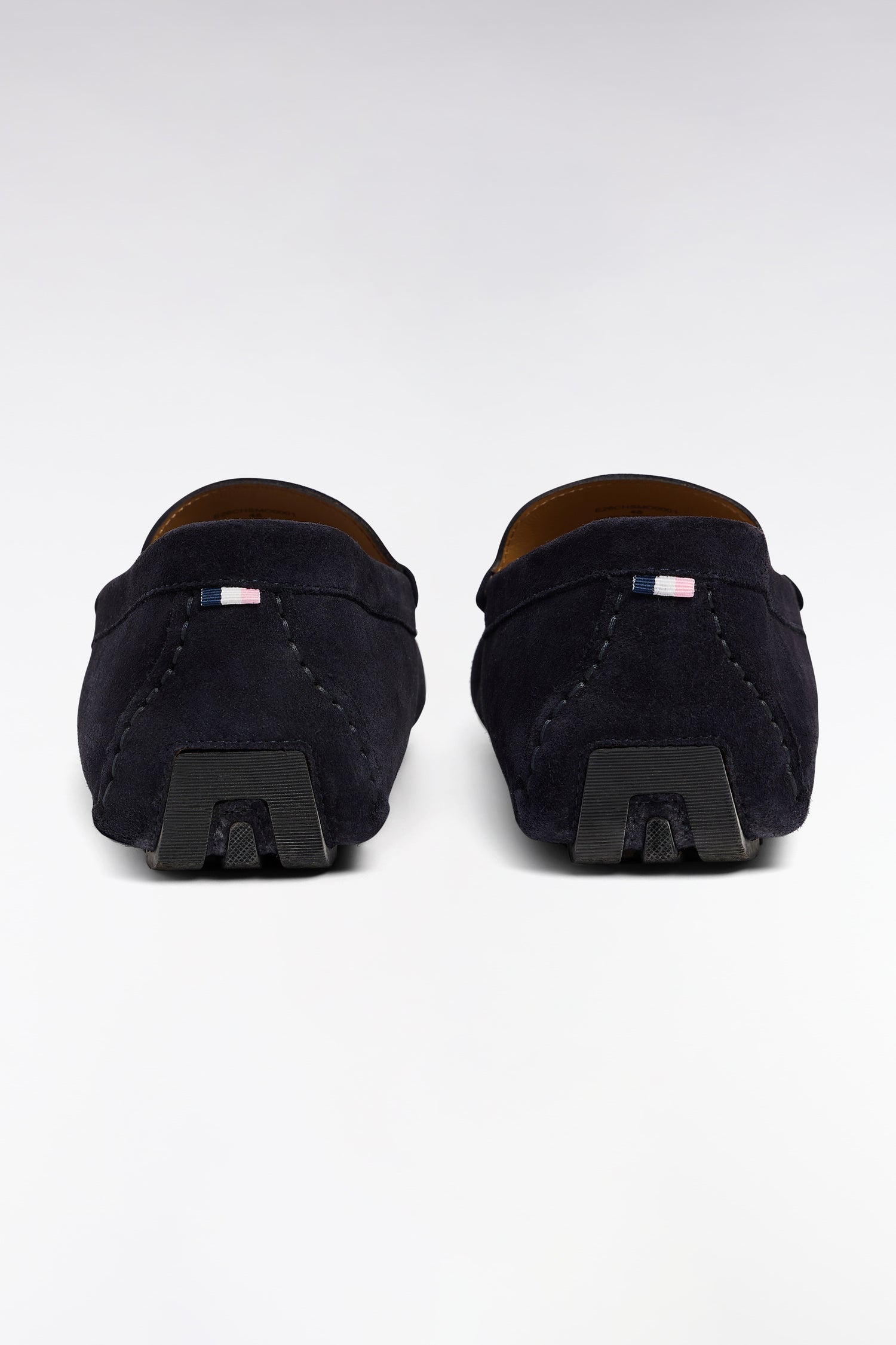 Mocassins en cuir suédé bleu marine