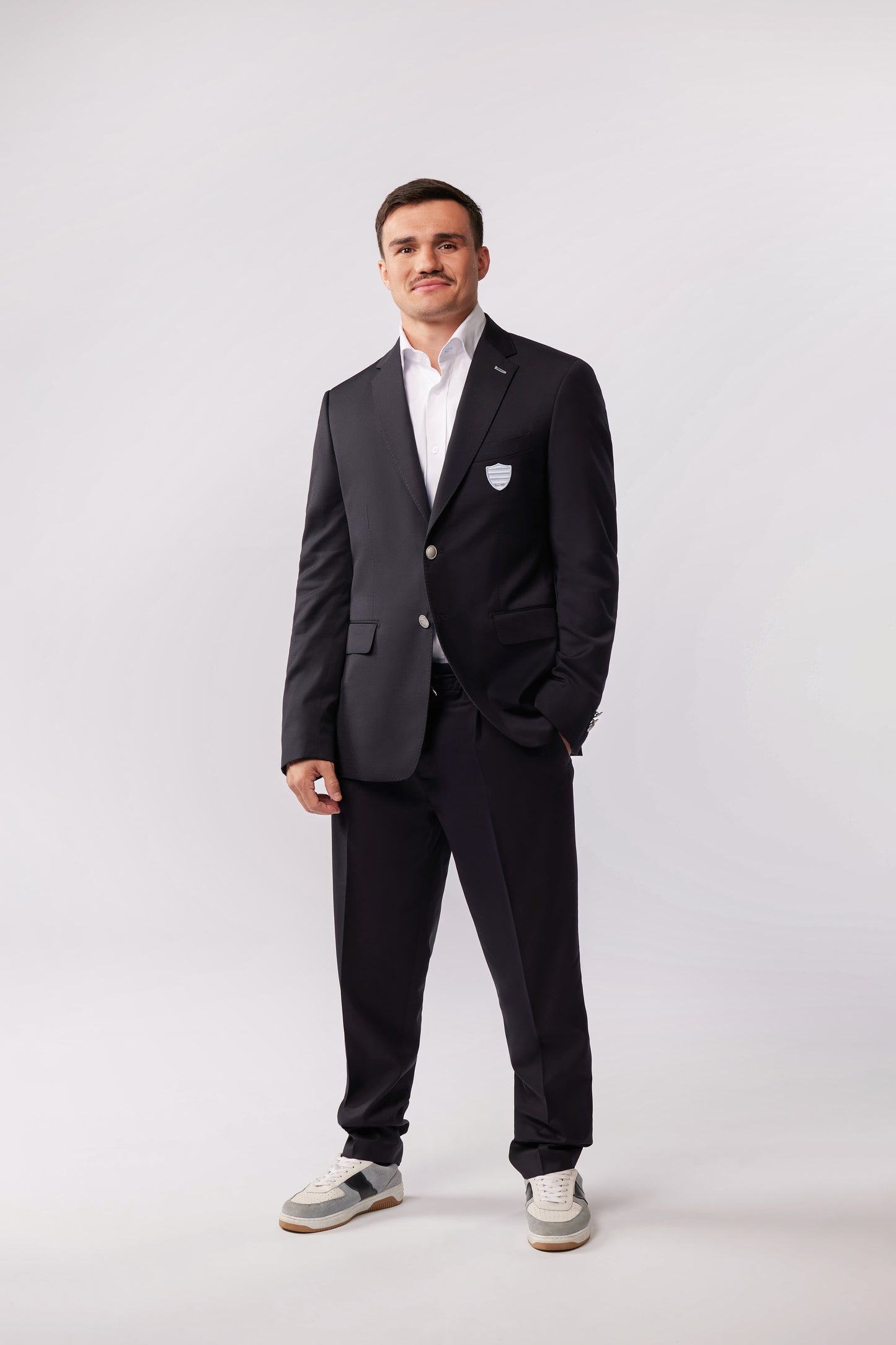 Blazer en laine bleu marine Eden Park x Racing 92