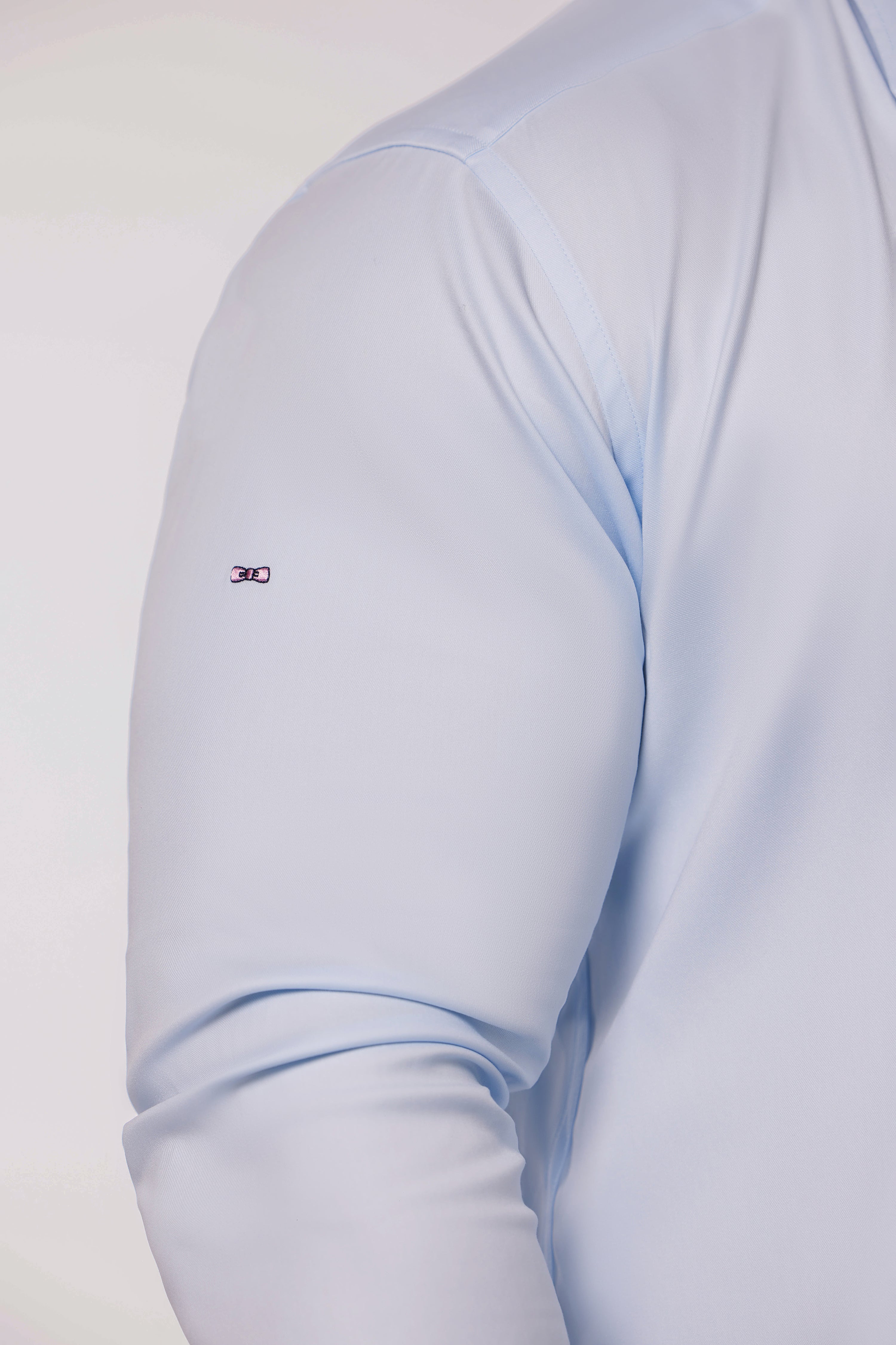camisa de algodón stretch azul cielo Eden Park x Racing 92