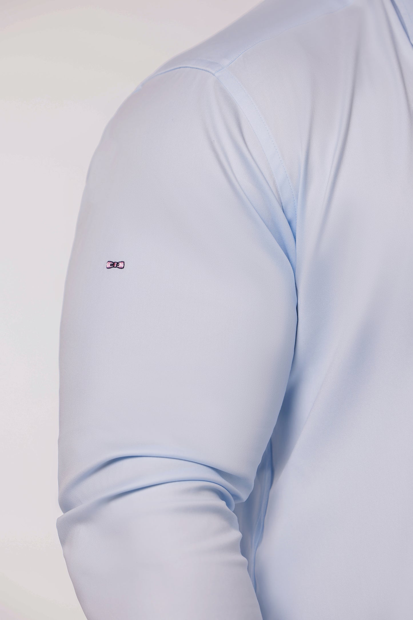 Chemise en coton stretch bleu ciel Eden Park x Racing 92