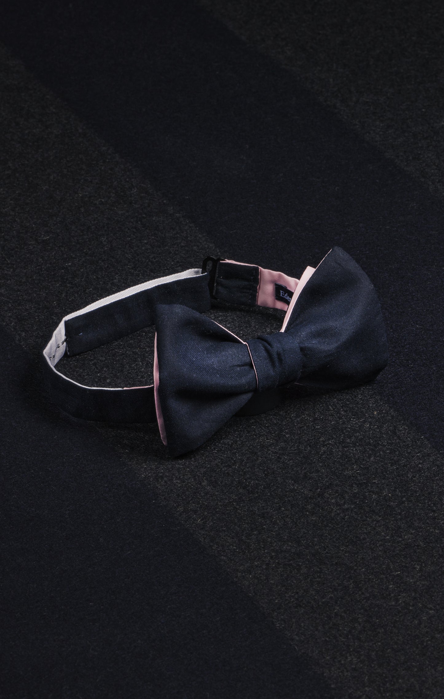 Nœud papillon marine upcyclé Pap'Atelier