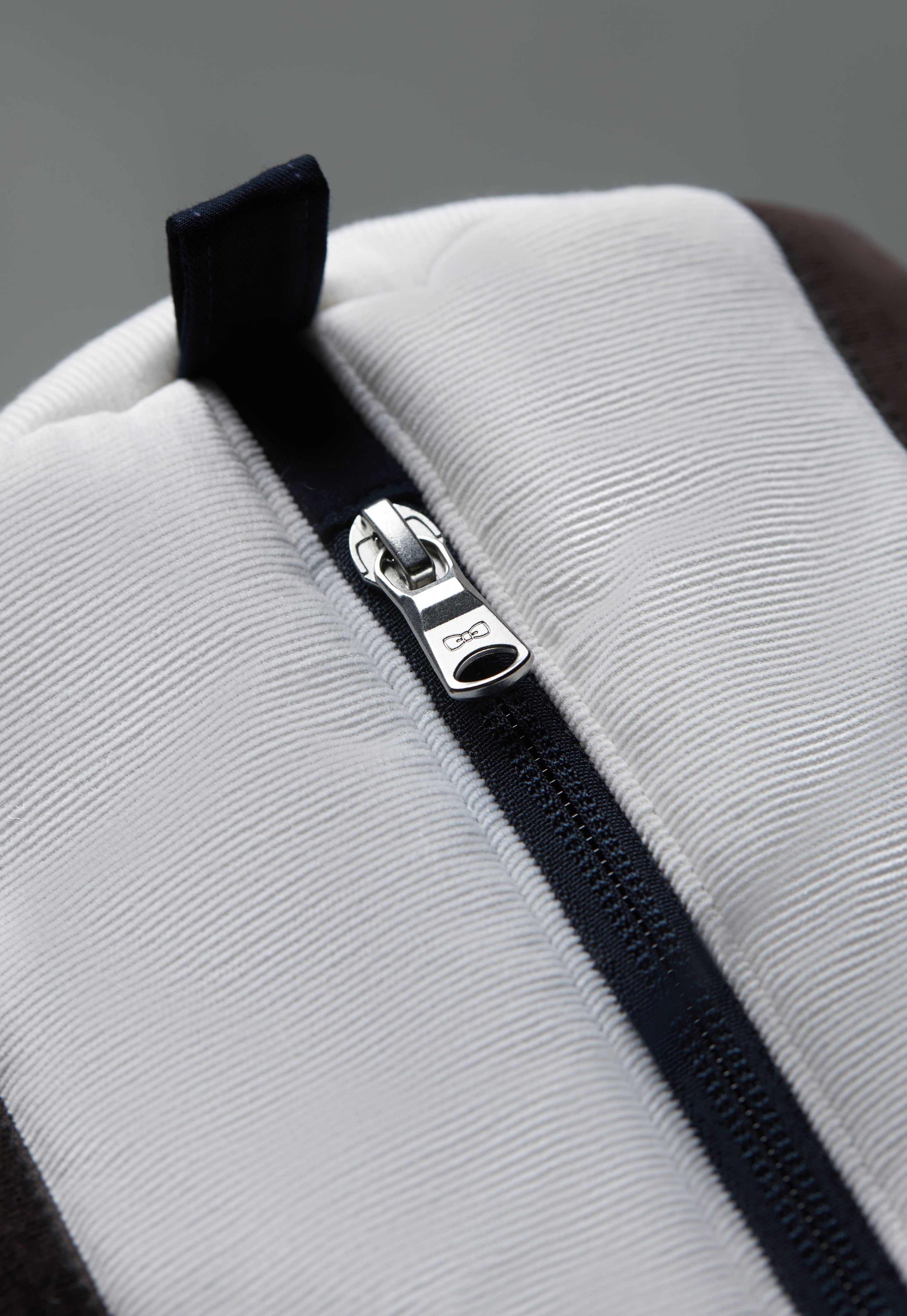 Sac polochon en velours rayé bleu upcyclé Pap'Atelier