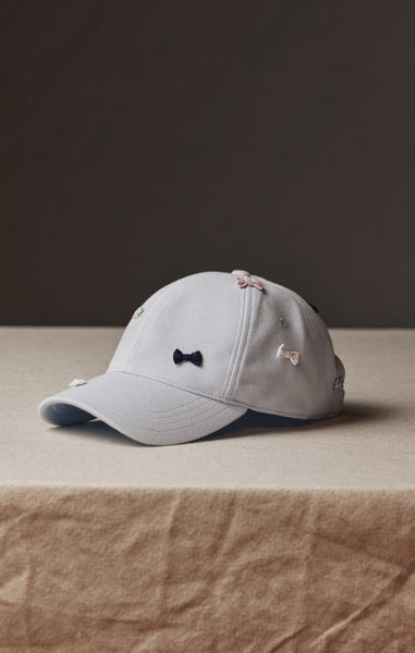 Casquette bleue à mini nœuds papillon Pap'Atelier