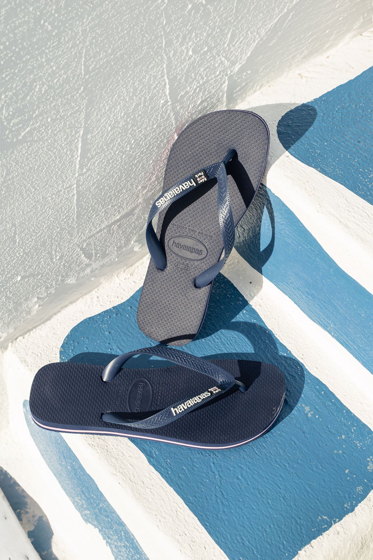 Tongs bleu marine