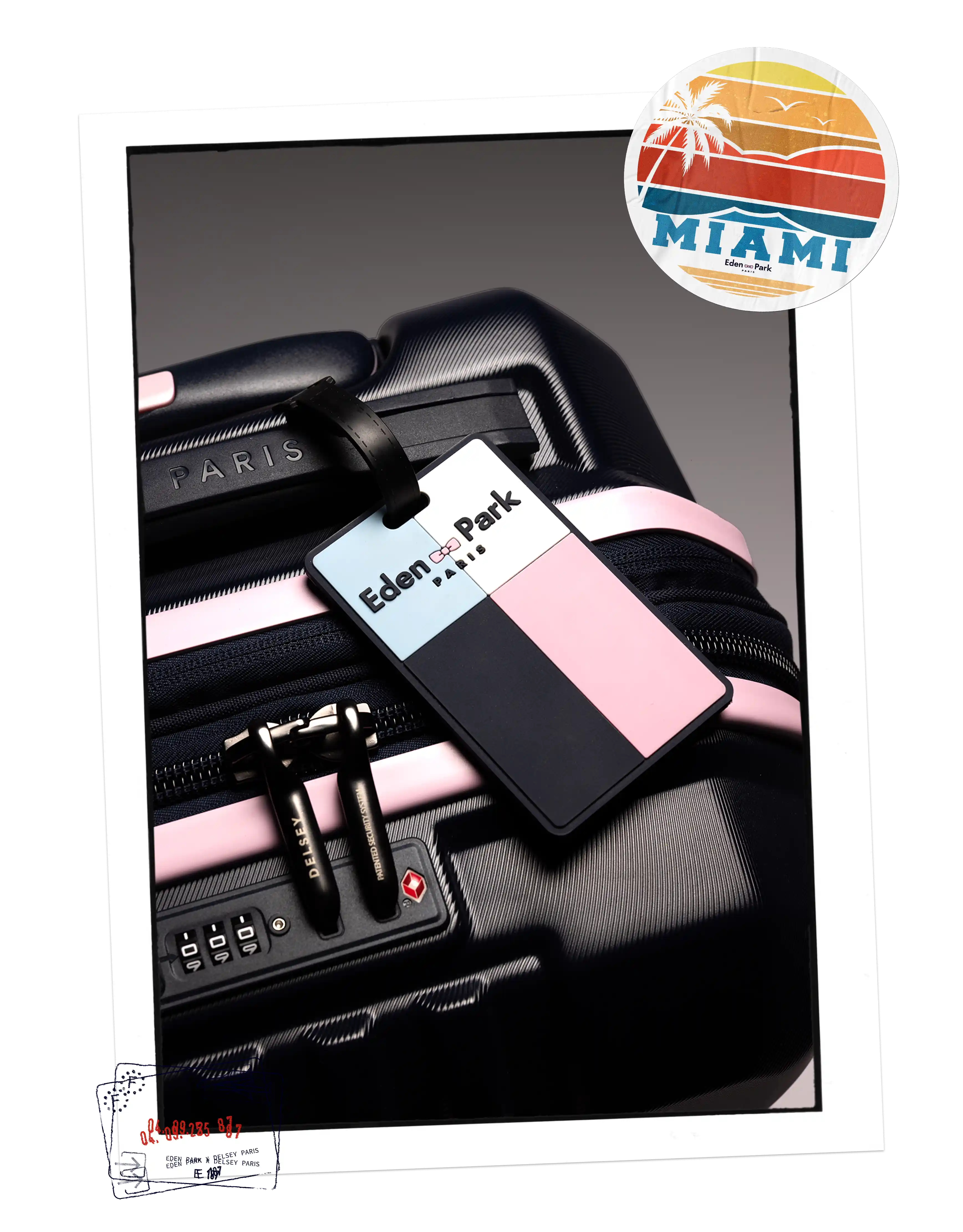 Valise cabine Tournée French Flair Delsey Paris x Eden Park