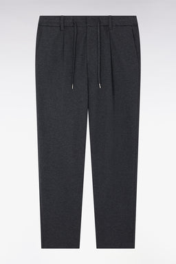 Pantalon en jersey double face à taille élastique gris coupe Modern - Image 2