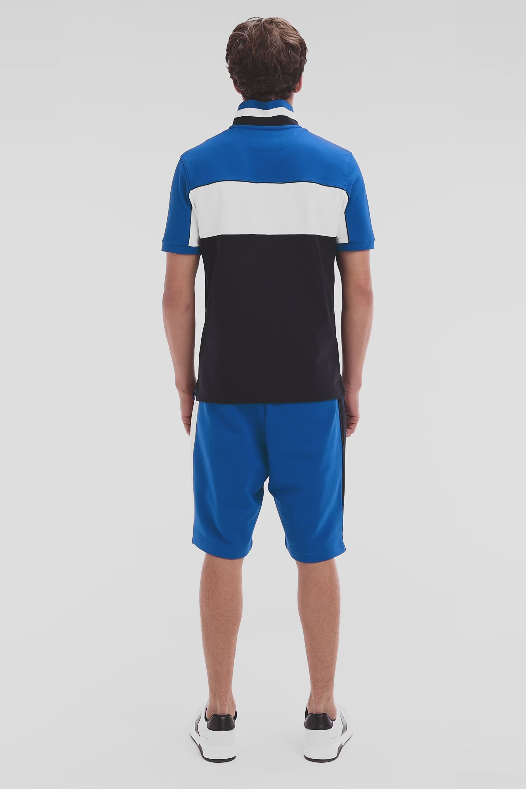 Maillot de bain tricolore marine