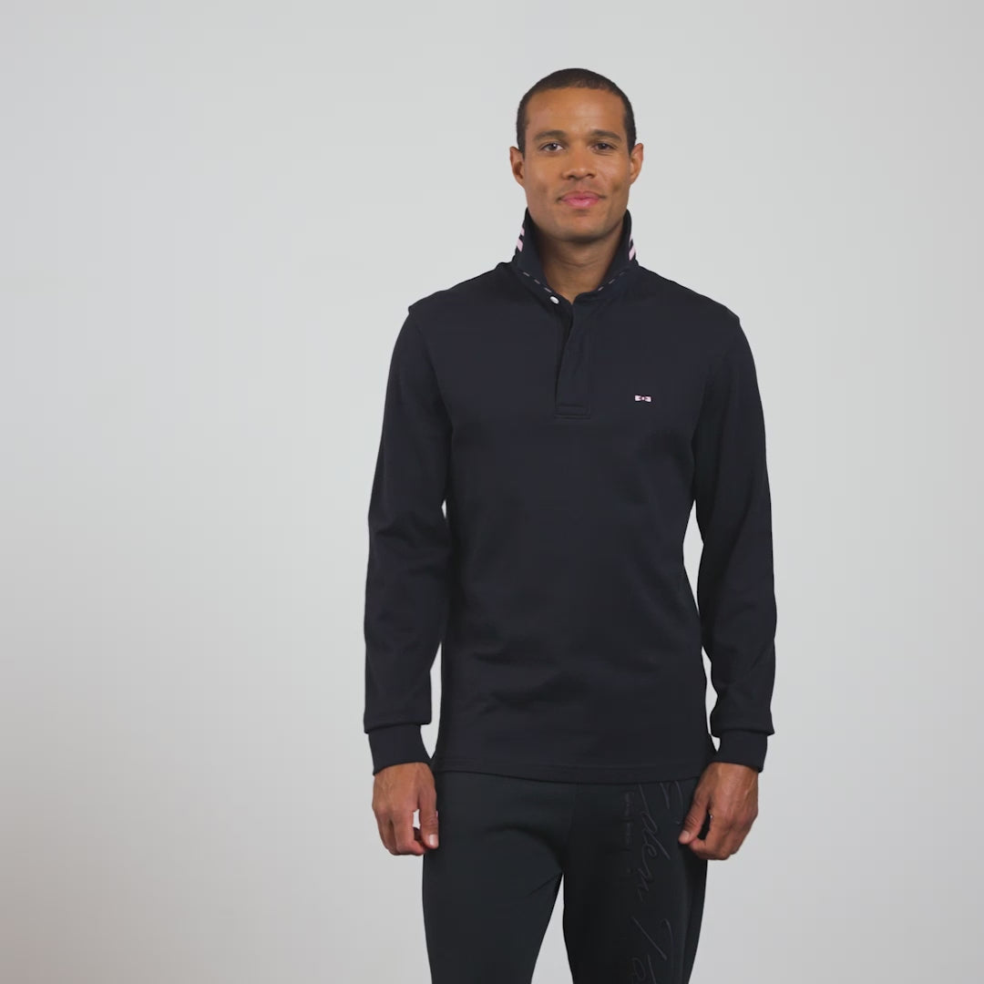 Maillot bleu marine manches longues